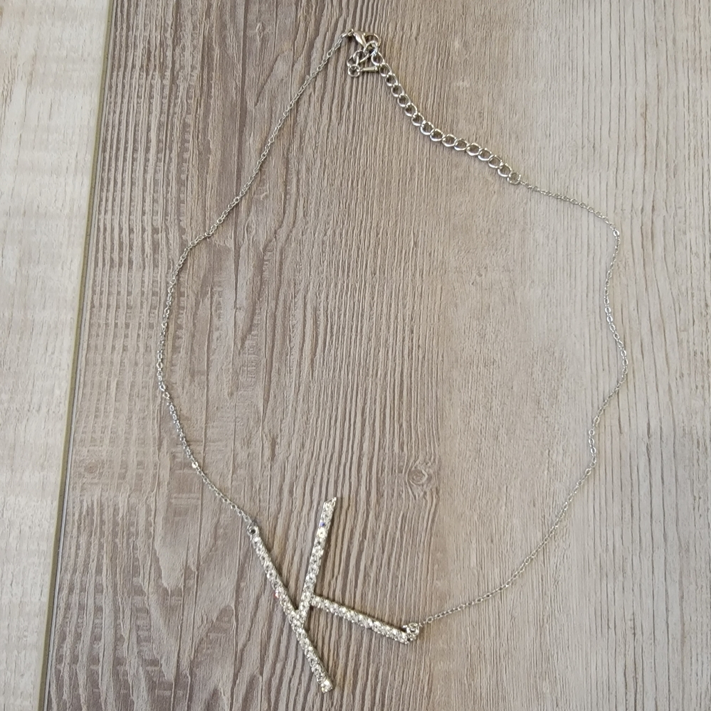 "K" initial necklace